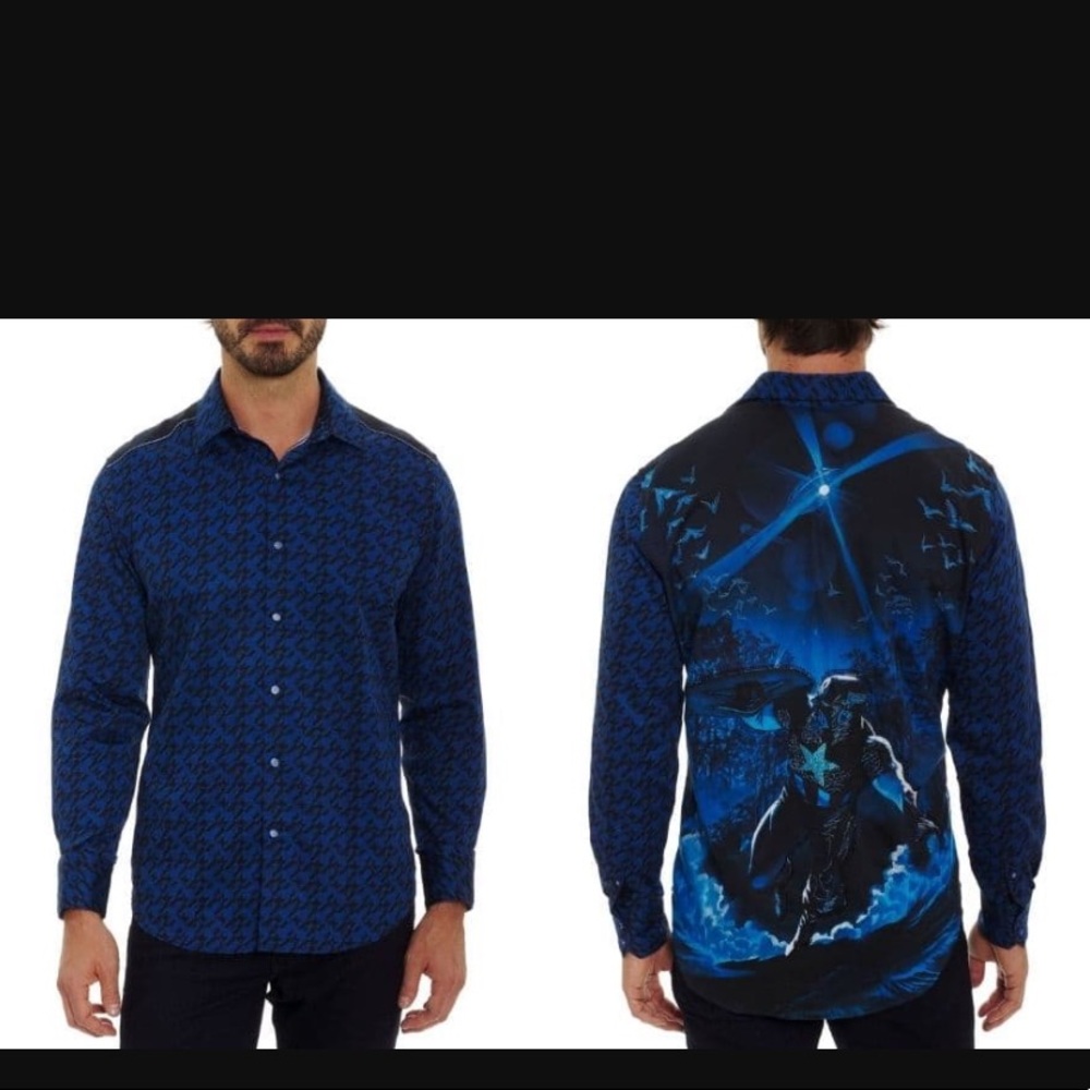 NWOT Robert Graham Marvel Collection Captain America Short Sleeve